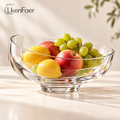 LkenFaer™ Sculpted Glass Fruit Bowl