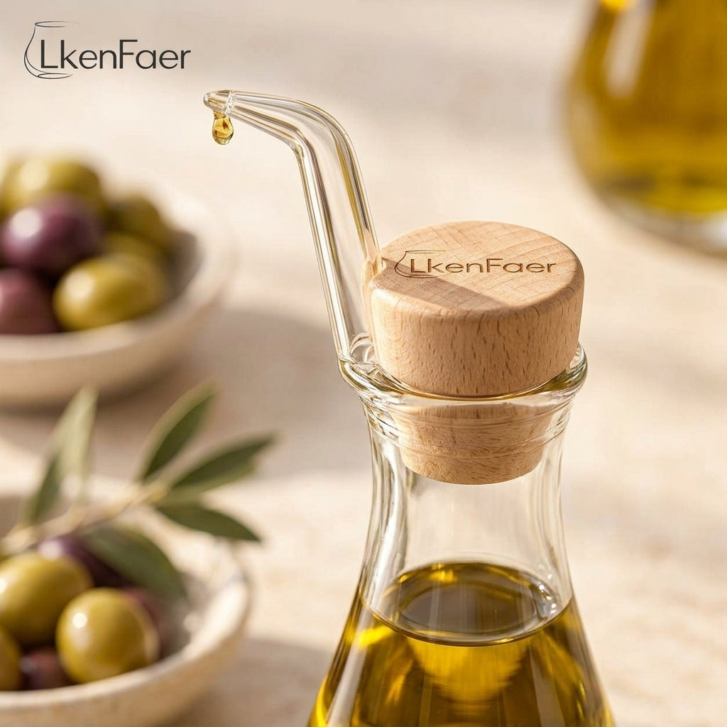 LkenFaer™ Glass Olive Oil Dispenser