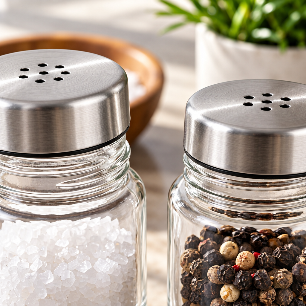 LkenFaer™ Glass Salt & Pepper Shaker Set
