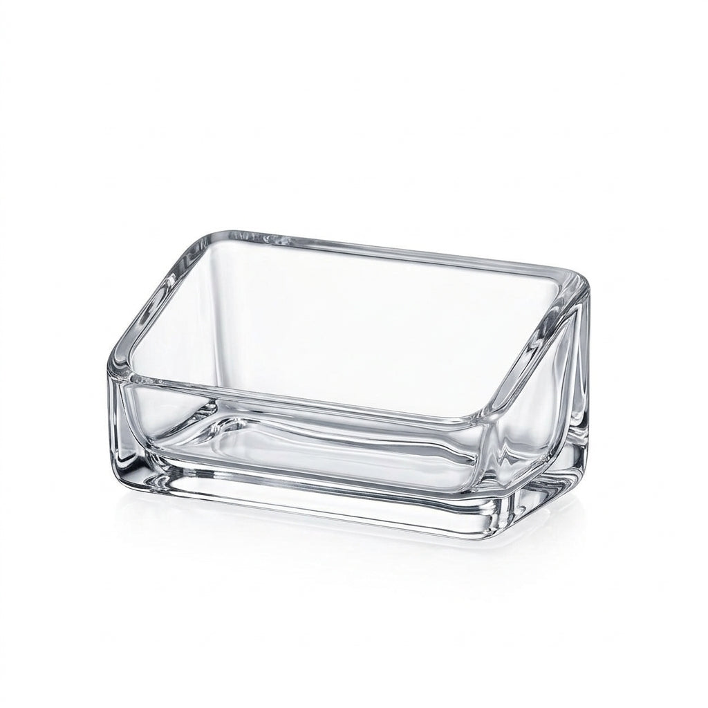 LkenFaer™ Clear Glass Business Card Holder