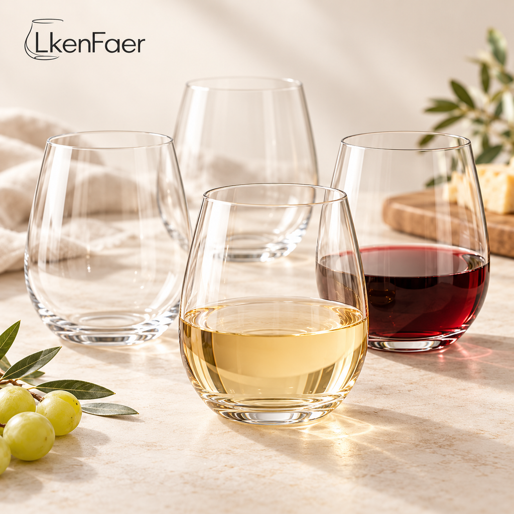 LkenFaer™ Stemless Wine Glass Set