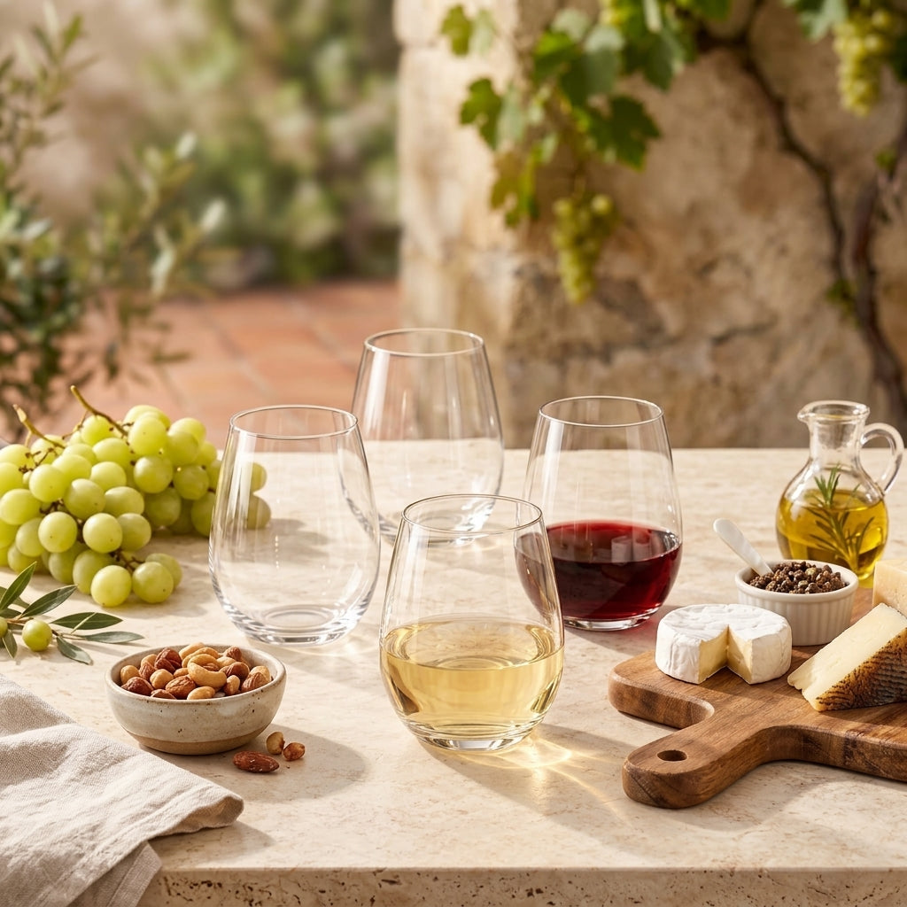 LkenFaer™ Stemless Wine Glass Set