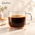 LkenFaer™ Clear Glass Coffee Mug