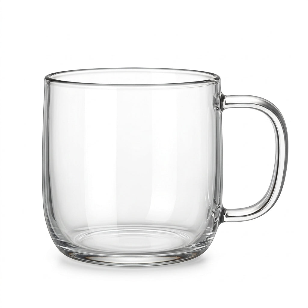 LkenFaer™ Clear Glass Coffee Mug