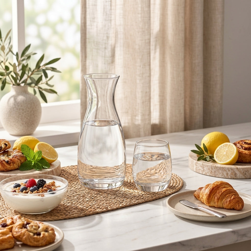 LkenFaer™ Minimalist Glass Water Carafe Set