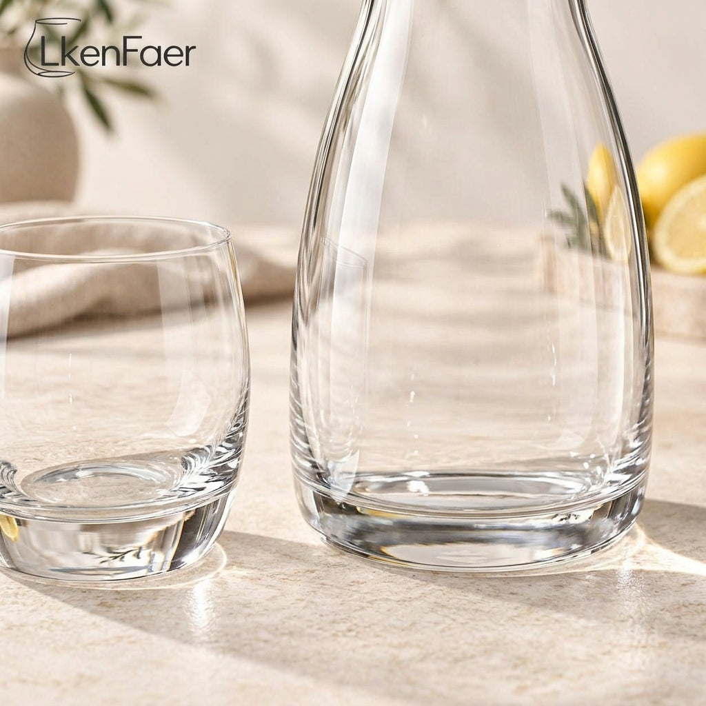 LkenFaer™ Minimalist Glass Water Carafe Set