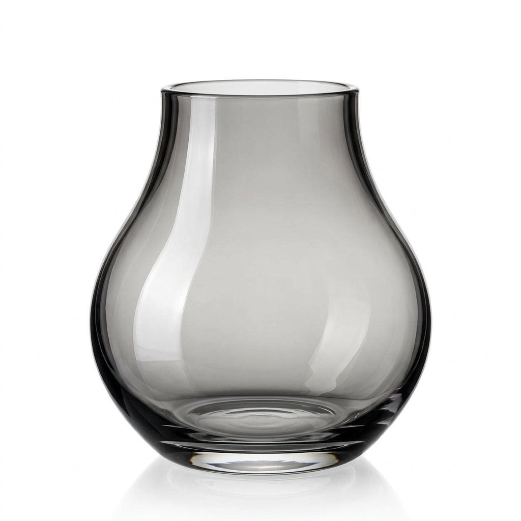 LkenFaer™ Smoke Gray Glass Vase