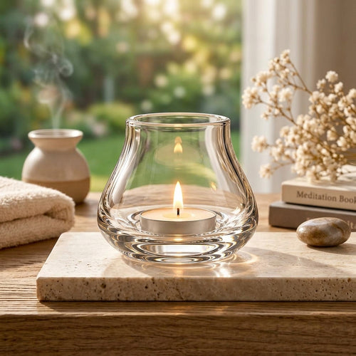 LkenFaer™ Clear Glass Tealight Holder