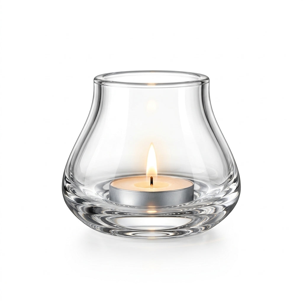 LkenFaer™ Clear Glass Tealight Holder